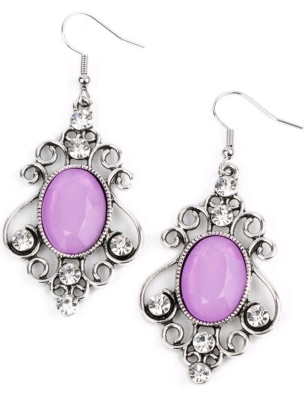 Tour De Fairytale Purple Dangle Earrings